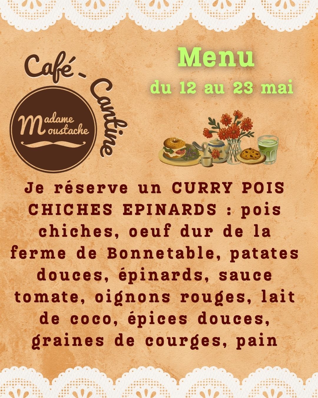 CURRY POIS CHICHES EPINARDS